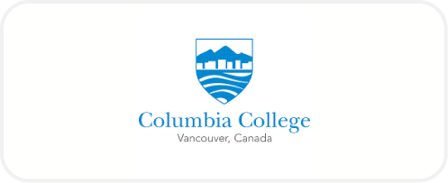The logo for columbia college in vancouver, canada.