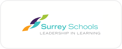 Surrey schools leadership in learning logo.