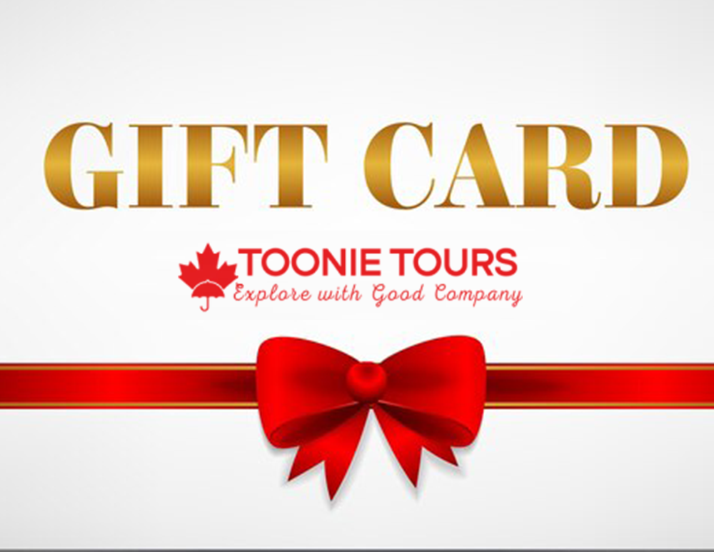 Tonie tours gift card.